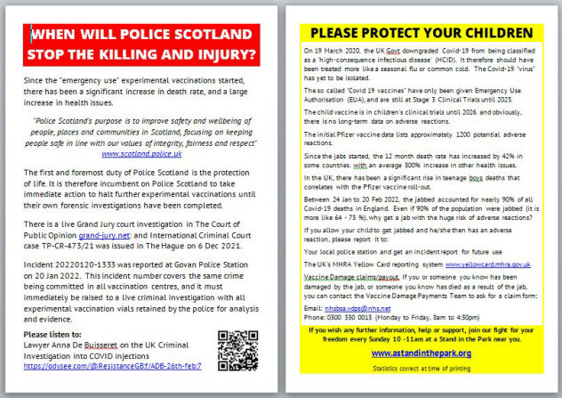 When will Police Scotland stop the killing and injury?