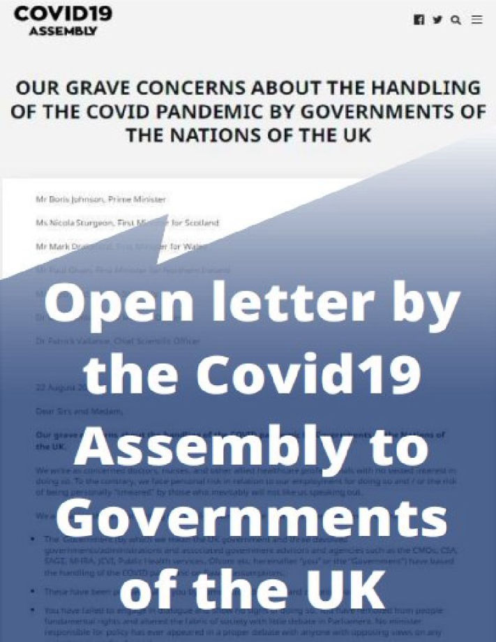 Letter 22nd Aug from Covid-19 Assembly