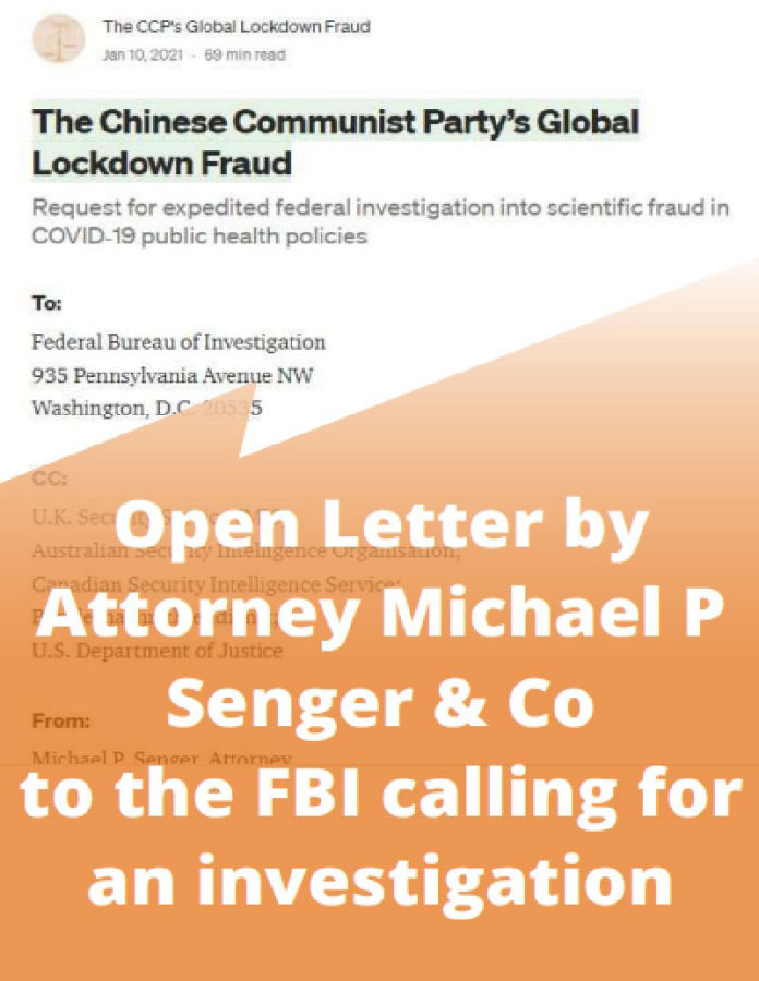Letter from Michael P Senger & Co